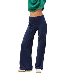 Pantalon de yoga léger et respirant pour femme, de haute qualité, taille mi-haute, coupe droite et large - Product Image 1