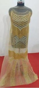 Modern Designer Embroidered Dress Panels Heavy <b>Needlework</b> Dress Panel Fabric From India Exporter At Bulk Price - Product Image 3