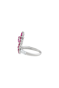 แหวนไพลินสีน้ำเงินและเพชร เงินแท้ 92.5 รุ่น KLSR-11670 - Product Image 6