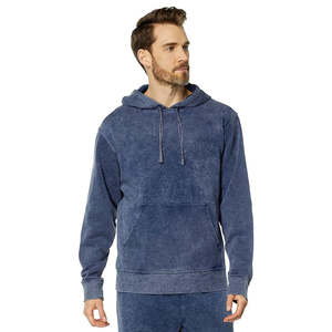 Sweat à capuche pour homme, style unique, effet délavé, doux, respirant et confortable pour une utilisation toute la journée, poche kangourou, tissu durable. - Product Image 1