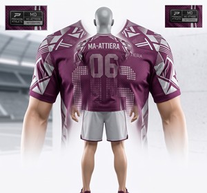 Jersey de Fútbol Americano Color Borgoña para Hombre, Número Personalizado, Ropa Deportiva, Uniforme de Equipo de Alto Rendimiento - Product Image 3