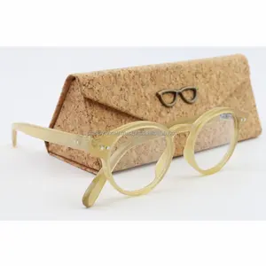 2022 Men Custom Logo Wood Grain Color Buffalo Horn Fashion Sun Glasses Rimless with eye protection Frame of Sunglasses