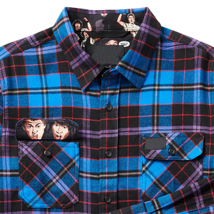 Camisa de Vestir de Algodón Tejido para Hombre, Estilo Casual Elegante, con Botones, a Cuadros, Manga Corta, Elástica, Antiarrugas, Opciones de Tallas Grandes - Product Image 6