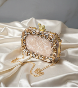 Bolso de Fiesta con Cristales de Diseño Premium, Accesorio de Moda Elegante y Lujoso para Mujer, Venta al Por Mayor para Compradores de Fábrica - Product Image 1