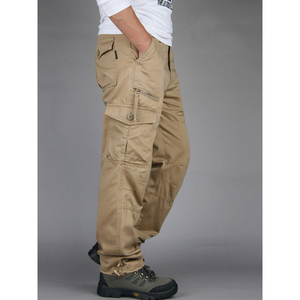 Pantalon cargo décontracté pour homme en toile 100 % coton écologique, respirant, confortable et robuste, de haute qualité - Product Image 5