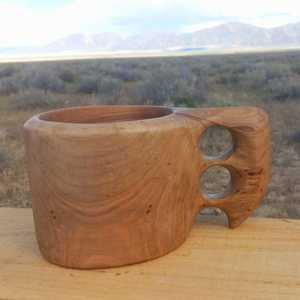 Taza de Madera de Arce Tallada a Mano, Taza de Café Nórdica, Elegante y Única - Product Image 2