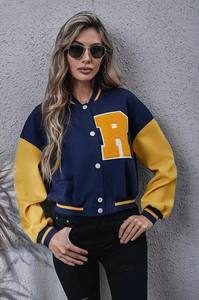 Chaqueta Universitaria Personalizada de Alta Calidad, Transpirable, de Algodón, para Mujer, Estilo Béisbol, para Escuela, Universidad, Chaqueta Bomber para Hombre - Product Image 5