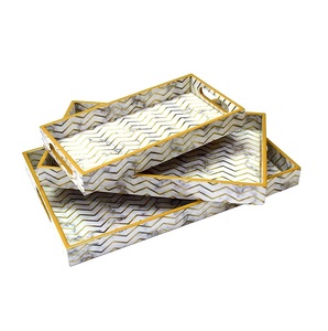 Bandeja de madera decorativa para fiestas de boda, bandeja de servir impresa en MDF, bandeja de alta calidad para almacenamiento de alimentos, producto superventas. - Product Image 5