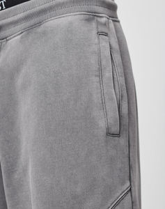 <b>Men's</b> Gray <b>Harem</b> Sweatpants Elastic Waist Drawstring Closure Side Pockets Casual Loose Fit Lightweight Nonwoven Cotton <b>Pants</b> - Product Image 5