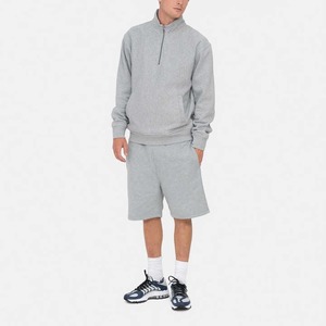 <b>Men's</b> Gray 100% Cotton Canvas Knitted <b>Floral</b> Beach <b>Shorts</b> with Pockets High Waist Elastic Breathable Quick Dry <b>Swim</b> Trunks - Product Image 5