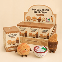 Fabricant de jouets en peluche personnalisés en boîte mystère OEM ODM, série de figurines de personnages alimentaires miniatures Dim Sum, collection de jouets en peluche de la marque YMM