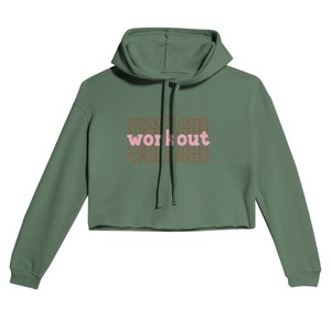 Hoodie court de sport pour femme, coupe ajustée, 100% coton molletonné, écologique, ODM - Product Image 2