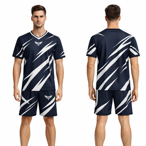 Custom Soccer Jersey Set Men Football <b>Kit</b> Breathable Training Uniform Sportswear Wholesale - Product Image 1