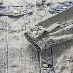 Maßgefertigte Herren-Jeansjacke im Letterman-Stil, Neue Trendige Jeans-Letterman-Winterjacke, Streetwear Herren-Denimjacke - Product Image 5