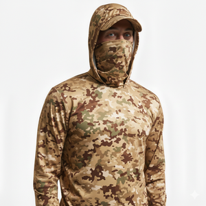 Vêtements de pêche pour hommes UPF 50+ imperméables, respirants, à séchage rapide, en spandex/polyester, shorts à manches longues, pêche personnalisée - Product Image 1