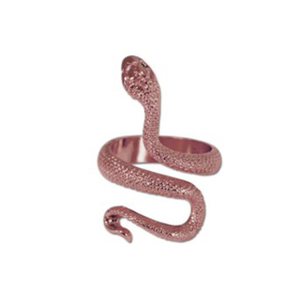 Rose Gold <b>Snake</b> <b>Ring</b> Animal Shape Vintage Style Unisex Everyday Wear Jewelry - Product Image 1