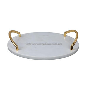 Bandeja de Mesa de Centro Moderna y Ecológica de Metal con Diseño Artesanal, Tamaño/Color Personalizable para Bodas y Uso Doméstico - Product Image 4