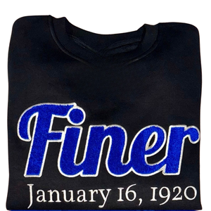 Sudadera de chenilla negra para mujer, inspirada en Zeta Phi Beta, con contorno plateado, estilo casual, de Finer, 16 de enero de 1920 - Product Image 6