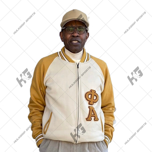 Delta|sigma Unisex Black <b>Yellow</b> Formal Varsity Jacket with Waterproof Breathable Windproof Woolen Fabric Winter Ready Front Logo - Product Image 6