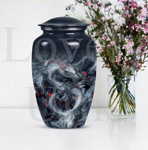 Urna de cremación de dragón místico para cenizas humanas adultas, urna funeraria conmemorativa para hombres y mujeres, recuerdo decorativo, tributo - Product Image 4