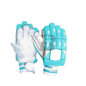 Gants de cricket en cuir personnalisables de haute qualité, pleine couleur, options OEM pour la taille et le design - Product Image 1