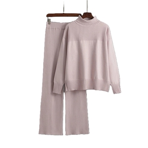 ชุดเสื้อกันหนาวผู้หญิงคุณภาพสูง ผ้าฝ้ายถัก ระบายอากาศได้ดี สวมใส่สบาย  รับสกรีนโลโก้ - Product Image 3