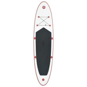 Ensemble de planche à pagaie gonflable rouge et blanc, accessoire de planche de surf SUP - Product Image 3