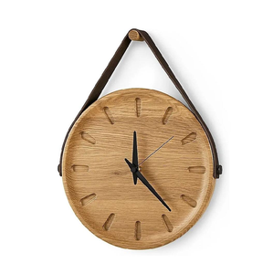 Horloge murale en bois rustique élégante faite à la main, finition bois naturel pour la décoration de la maison, du bureau, du salon, de la chambre à coucher - Product Image 3