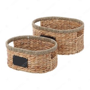 CHALK & SORT <b>Toy</b> Organizer Home <b>Baskets</b> Seagrass Top Edge Hyacinth <b>Basket</b> Under Bed <b>Storage</b> Bins Make Home Clothes Organizer - Product Image 4