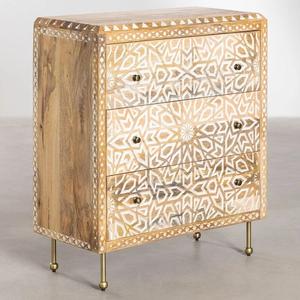 Cómoda de Madera Tallada a Mano Vandana Nova Arista (Madera Maciza) - Product Image 1