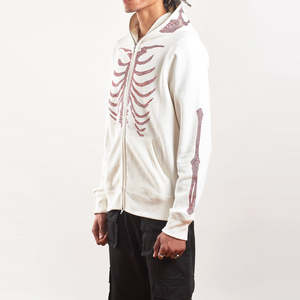 Nouveau Hoodie SKULL Homme 2026 le plus vendu, entièrement zippé, en tissu satiné doux et unique, idéal pour le printemps, couleur unie, décontracté - Product Image 5