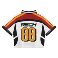 Individuell Bedrucktes Streetwear Trendiges Fußballtrikot mit Stickerei-Design Mesh Crop Nationalmannschaft Fans Fußballtrikot