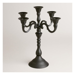Designer Gold Metal Pillar Candle Stand with Elegant Structure for High End Wedding Centerpiece and Hotel Decor - Product Image 2