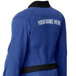 Professionnel plaine Jiu Jitsu blanc Gi / Bjj kimono / BJJ Gis personnalisé Bjj Gi bleu pour hommes brésilien jiujitsu uniforme - Product Image 4