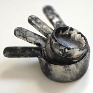 Juego de Tazas Medidoras de Resina con Diseño de Concha de Tortuga, Ecológicas, Redondas y Decorativas para Cocina Moderna - Product Image 1