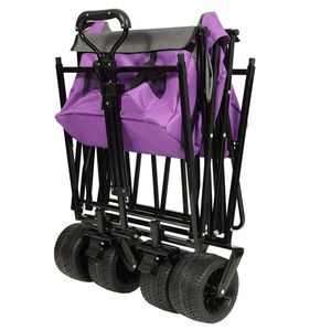 Chariot pliable léger de 480 lb avec auvent, roues tout-terrain de 7 pouces, grande capacité, chariot de camping pliable, poussette - Product Image 3