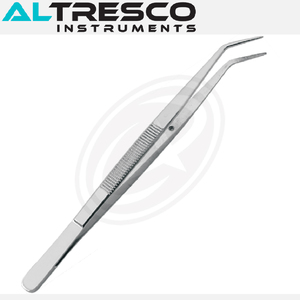 Pince à épiler universitaire avec pointe dentelée en acier inoxydable disponible en droit et incurvé poli/terne/multicolore selon la demande - Product Image 5