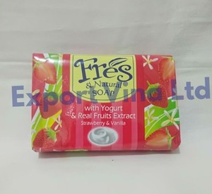 Savon frais et naturel au yaourt et aux fruits véritables, fraise et vanille, 70g, meilleur prix - Product Image 4