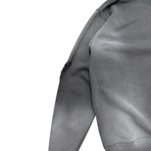 Sudadera con Capucha Personalizada para Hombre, Estilo Acid Wash, Hombros Caídos, con Pedrería y Logotipo Bordado, Moda Casual Urbana, Venta al Por Mayor OEM - Product Image 3