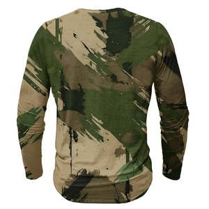 Chemise de pêche à manches longues pour homme, camouflage, boutonnée, séchage rapide, UPF 50, polyester - Product Image 2