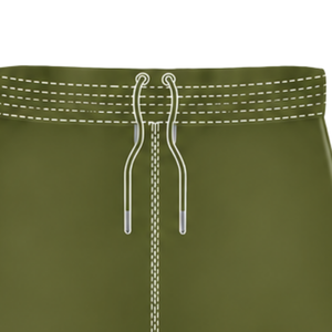 Pantalones Cortos de Rugby Verde Oliva y Blanco, Cintura Elástica con Cordón, Ropa Deportiva Ligera para Entrenamiento, Partido y Equipo - Product Image 5