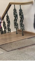 Balustre en fonte décoratif pour rampe d'escalier, pour marches intérieures et extérieures, accent architectural rustique et durable
