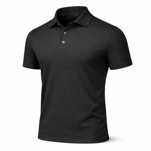 Polo T-shirt personnalisé en coton de haute qualité, 50% polyester, coloré, prix usine, logo personnalisé - Product Image 4