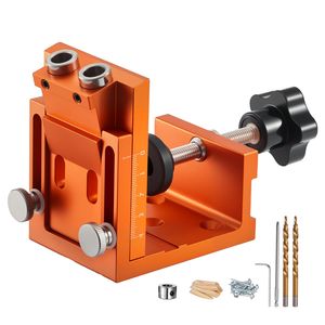 <b>Adjustable</b> 0.47 1.89 Pocket Hole Jig Kit for Wood Includes Step Drill Hex Wrench Drill Stop Ring <b>Square</b> Drill Bits for Wood - Product Image 5