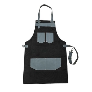 Professional Canvas Barber <b>Apron</b> for Hair Cutting Adjustable Neck Strap Front Pockets Breathable Lightweight UV Protection Salon - Product Image 3