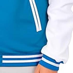 Blouson universitaire personnalisé streetwear pour homme, blouson bomber noir en polyester satiné, coupe oversize, envoyé par Dress Sports - Product Image 4