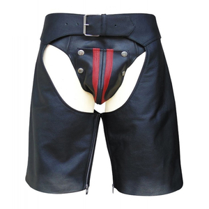 Shorts en cuir avec logo personnalisé, coupe anatomique décontractée pour un style de vie moderne et des occasions festives, vente en gros d'usine Sialkot - Product Image 5