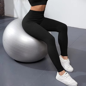 Leggings de yoga pour femmes, taille haute, couleur unie, légers, respirants, de haute qualité, vente en gros, dernier design - Product Image 5