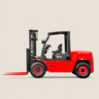 Chariot élévateur diesel de 5 tonnes et 6 tonnes avec positionneur de fourches pour le chargement lourd en usine dans les opérations industrielles