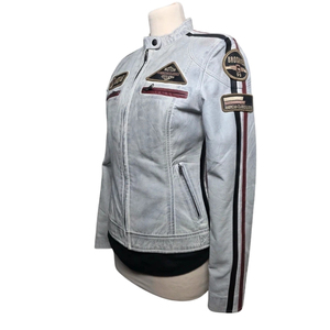 <b>Mens</b> Brown <b>Leather</b> <b>Jackets</b> Premium Hooded Casual Winter Plain Dyed Breathable Full Zipper Custom OEM Wholesale - Product Image 4